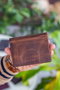 Zoozie Bags Cartera Hombre Crazy Tan Piel Auténtica 100% De Lujo Sofisticada Duradera Elegante Ideal Regalo